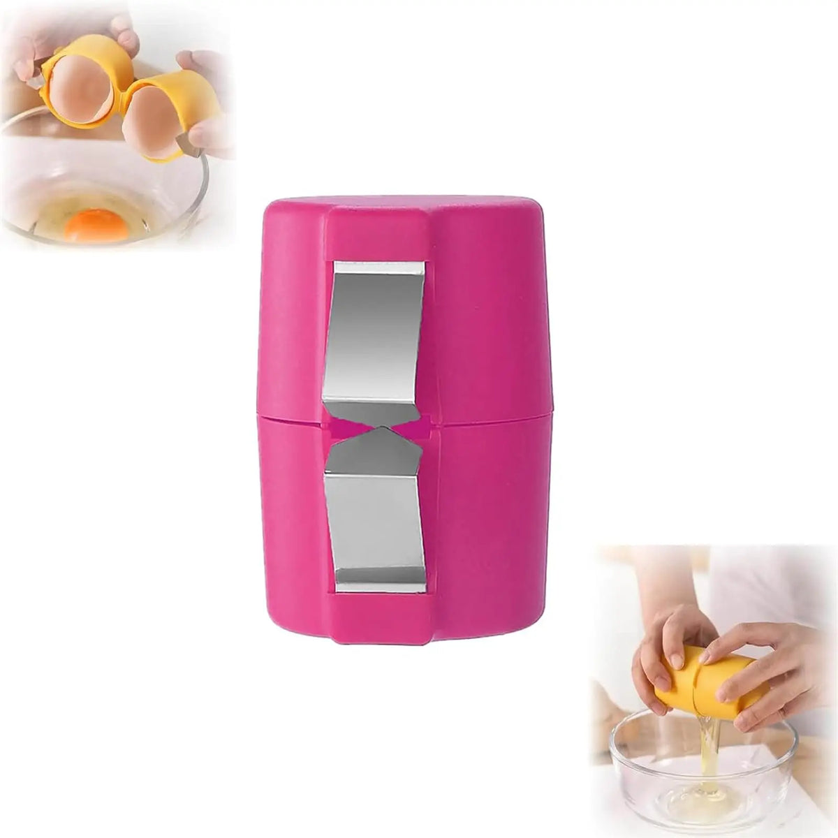 Handheld Egg Cracker and Separator - Multifunctional Kitchen Gadget for Effortless Cooking (1 or 2 Pieces)