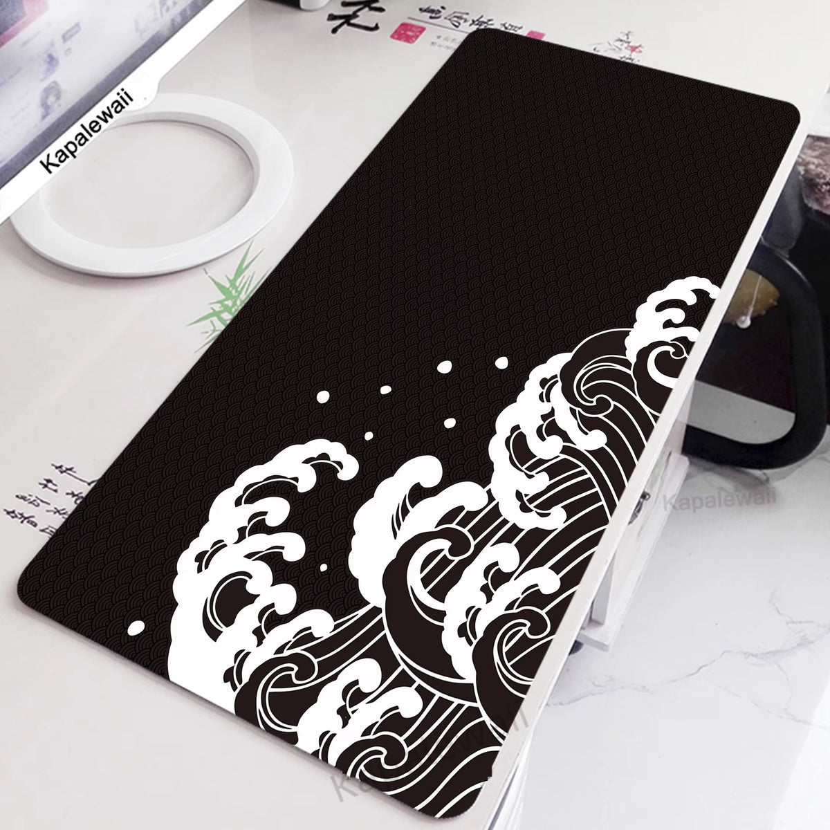 Extra Large Gaming Mouse Pad - Great Wave Design for Enhanced Gaming Experience and Office Use