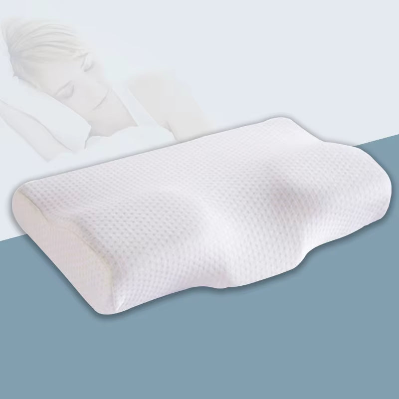 Orthopedic Memory Foam Butterfly Pillow for Cervical Neck Support and Protection
