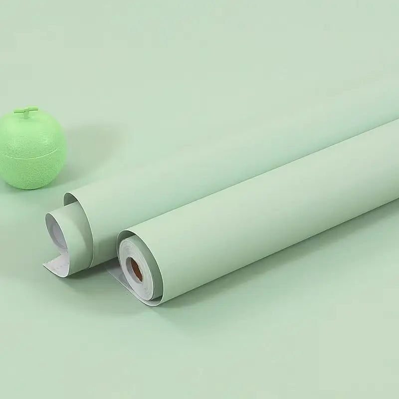 DIY Contact Paper Kitchen Stickers Solid Color PVC Self-Adhesive Home Decorative Marble Wallpaper Living Room Study Furnitures
