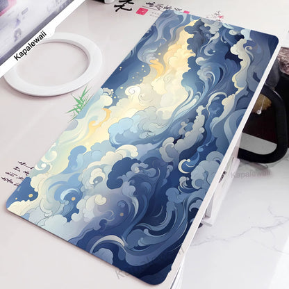 Extra Large Gaming Mouse Pad - Great Wave Design for Enhanced Gaming Experience and Office Use