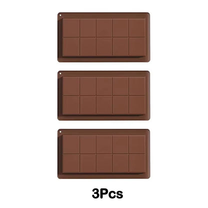 Silicone Chocolate Bar Molds for Easy Release - Durable Rectangle Moulds for Protein and Energy Bars, Ideal for Handmade Gifts