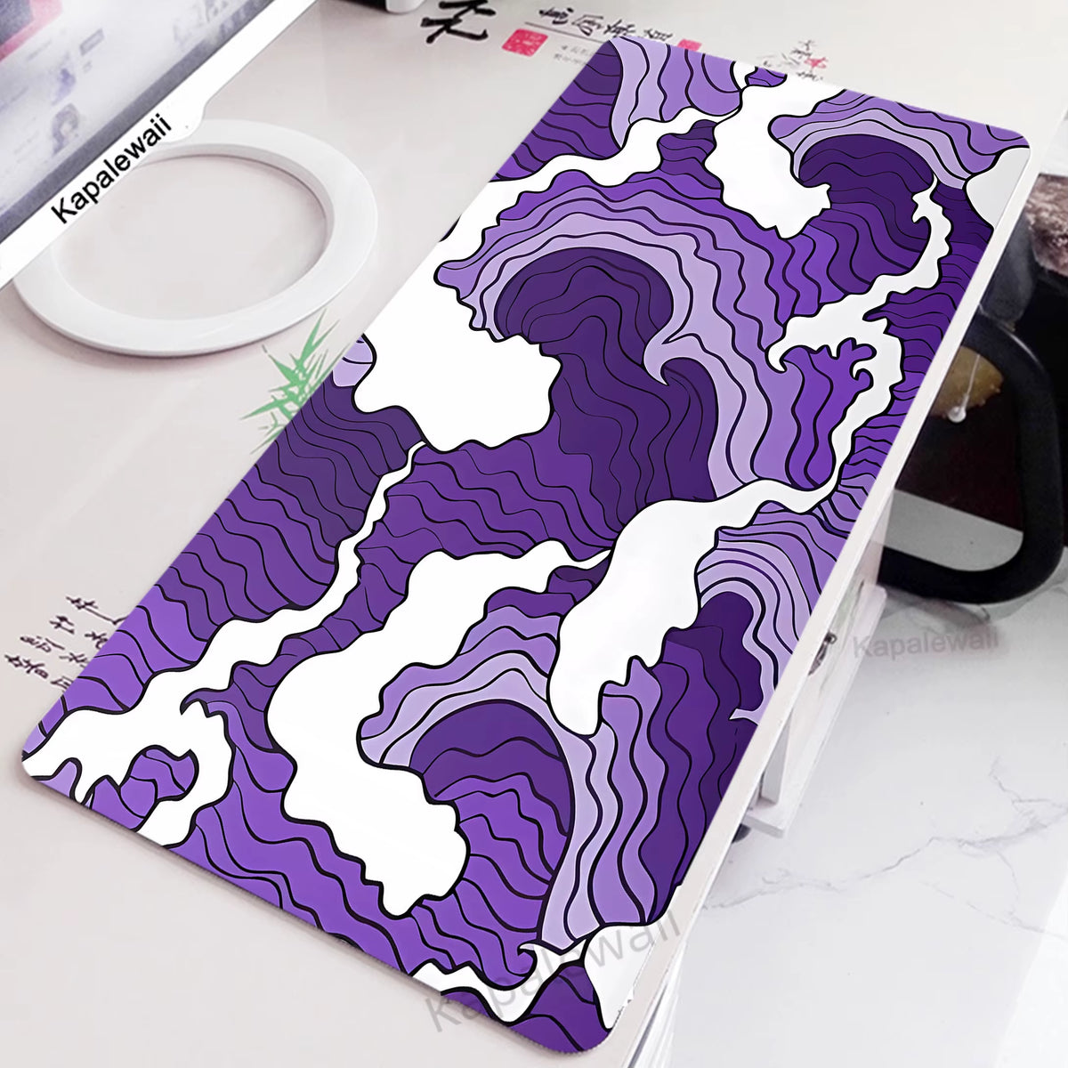 Extra Large Gaming Mouse Pad - Great Wave Design for Enhanced Gaming Experience and Office Use