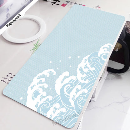 Extra Large Gaming Mouse Pad - Great Wave Design for Enhanced Gaming Experience and Office Use