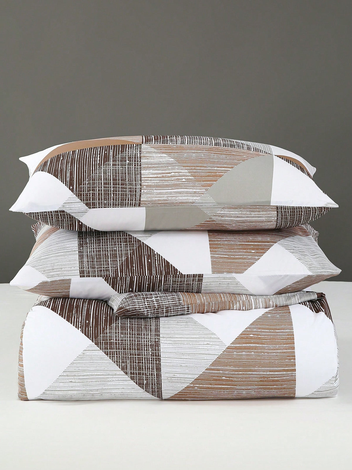 Soft Microfiber Duvet Cover Set, Classic Geometric Pattern - Best 2/3 Piecesduvet Cover/Bedding Set - Includes 1 Duvet Cover and 1/2 Pillow Shams - Affordable, High Quality - Fits Twin, Queen, King, Full Size Beds
