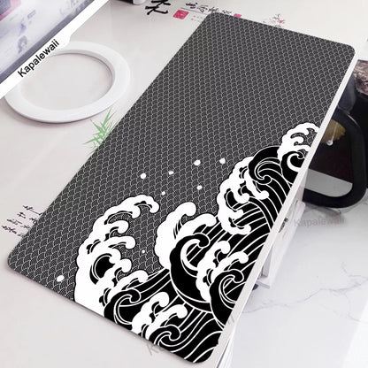 Extra Large Gaming Mouse Pad - Great Wave Design for Enhanced Gaming Experience and Office Use