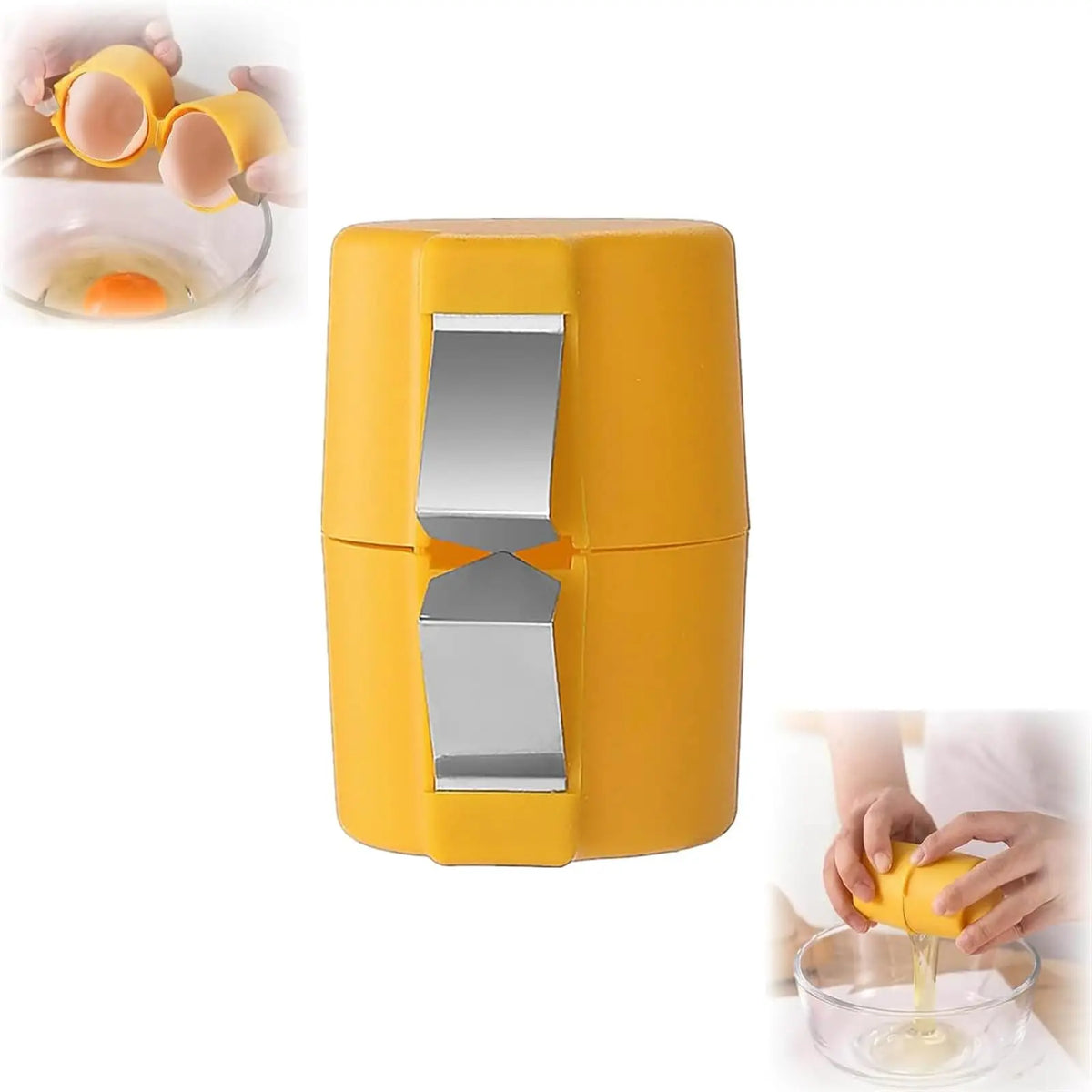 Handheld Egg Cracker and Separator - Multifunctional Kitchen Gadget for Effortless Cooking (1 or 2 Pieces)