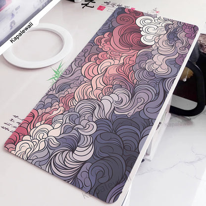 Extra Large Gaming Mouse Pad - Great Wave Design for Enhanced Gaming Experience and Office Use